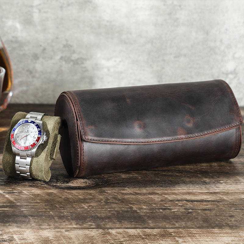Watch Case – Classic Grain 3 Slots - Watch Case