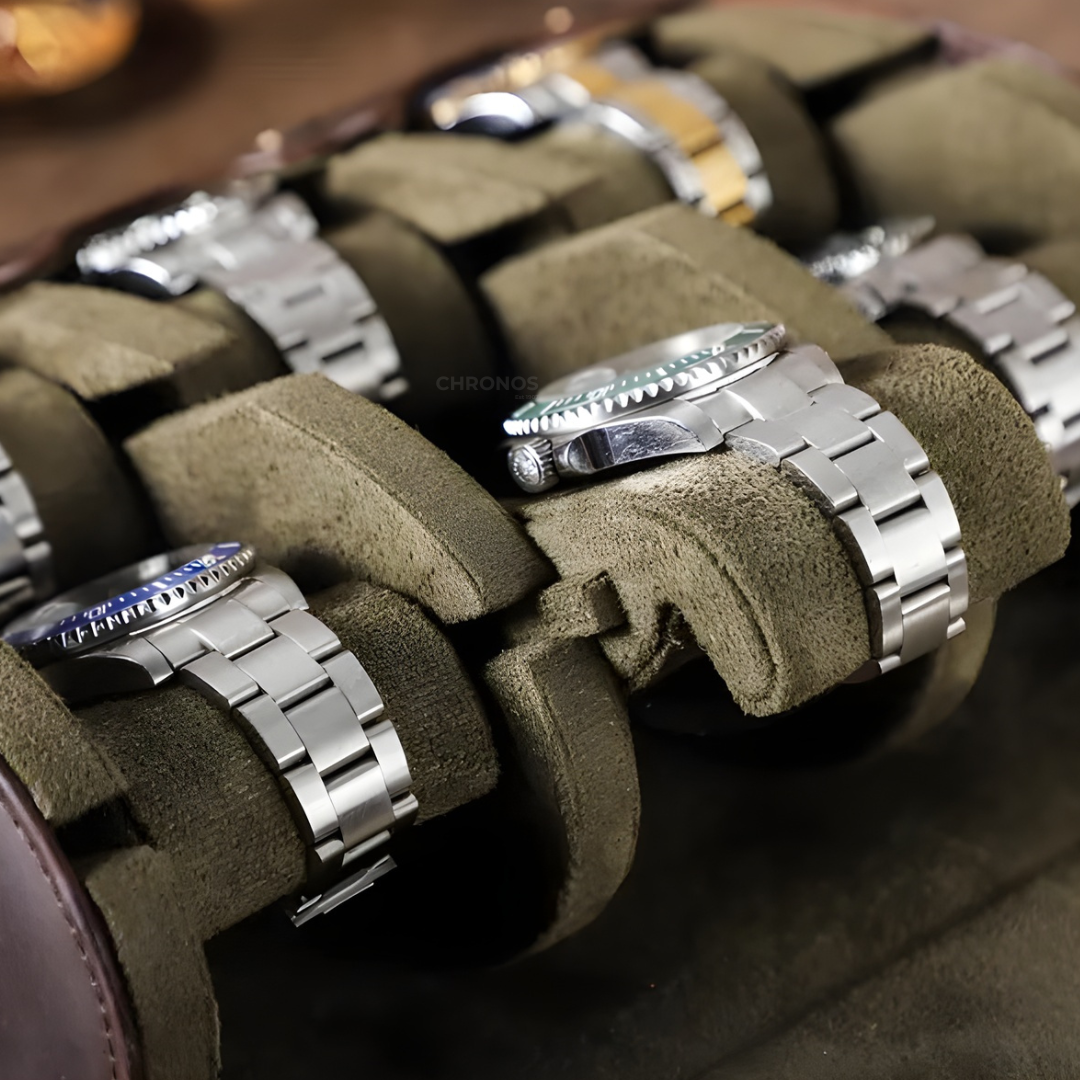 Watch Case – Classic Grain 8 Slots - Watch Case