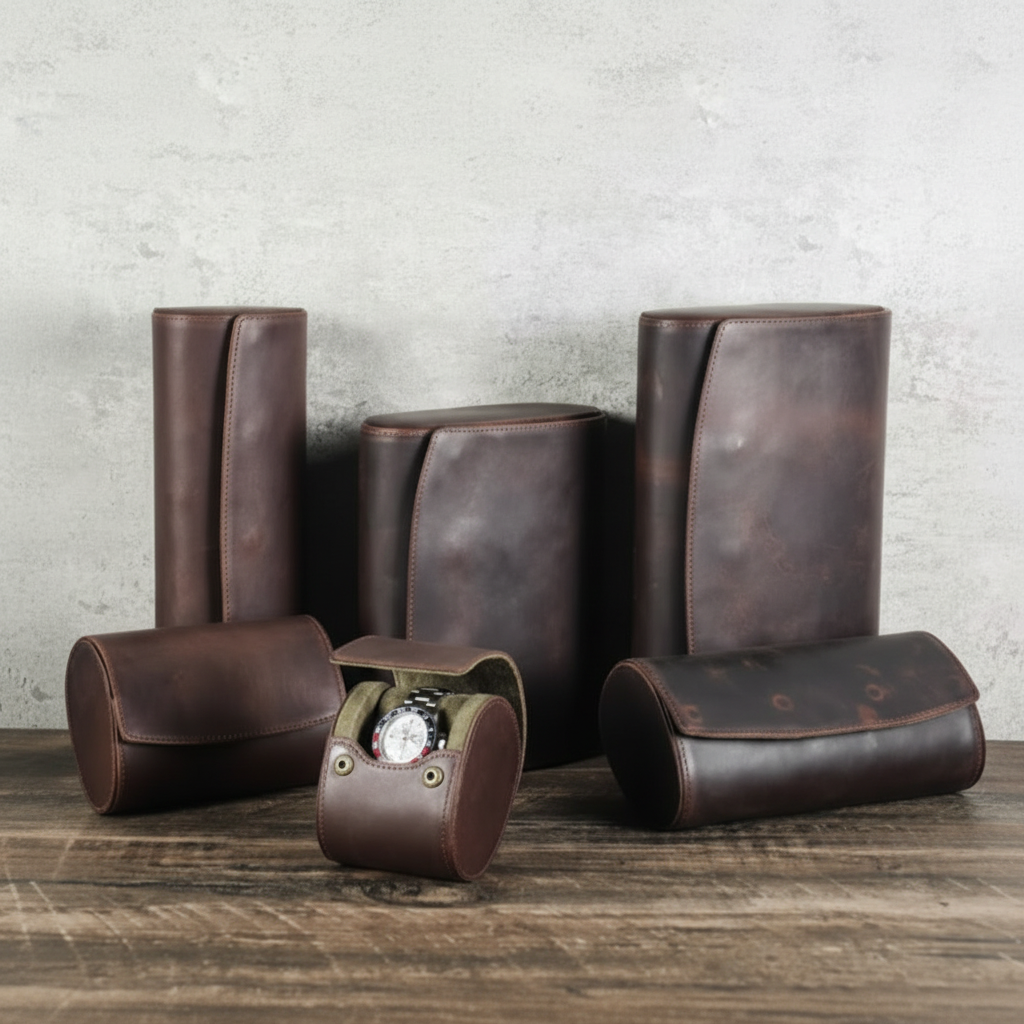 Watch Case – Classic Grain 8 Slots - Watch Case