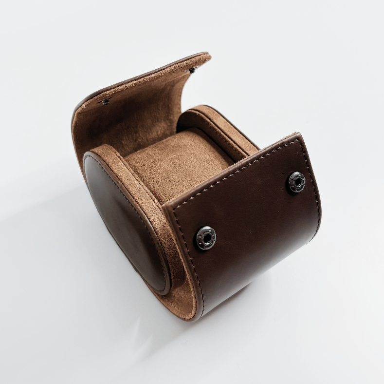 Watch Case – Cognac Oak 1 Slots - Watch Case