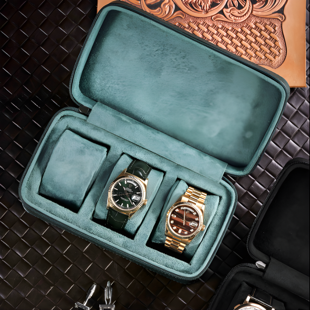 Watch Case – Heritage Signature - Teal Green - Watch Case
