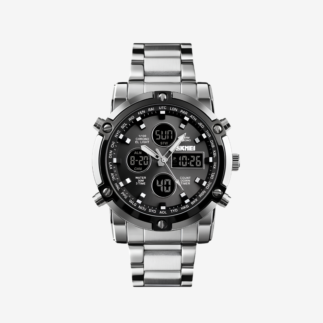 Watch – Caserta – 42mm - Silver Black - Watch