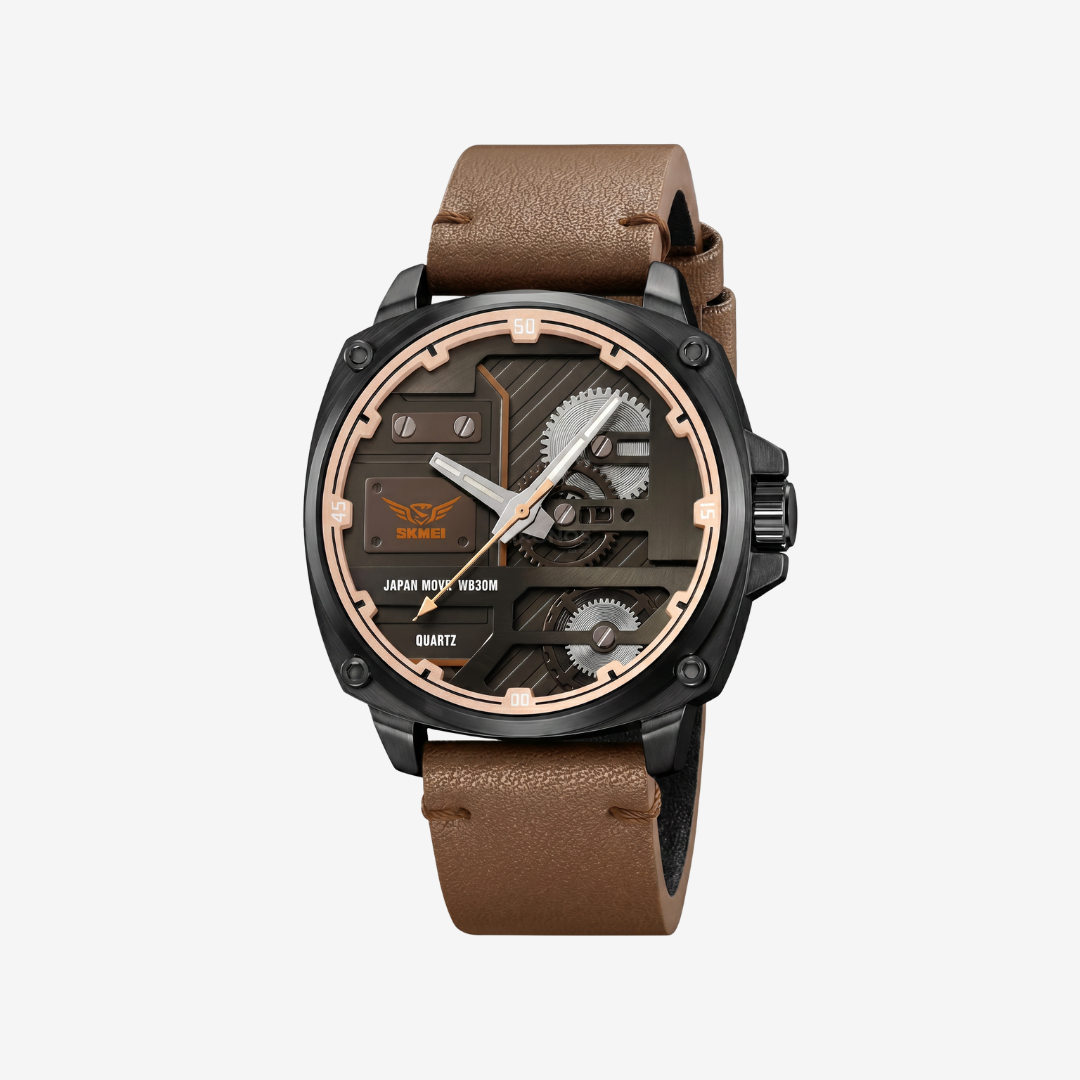Watch – Fermo – 47mm - Black-Light Brown - Watch
