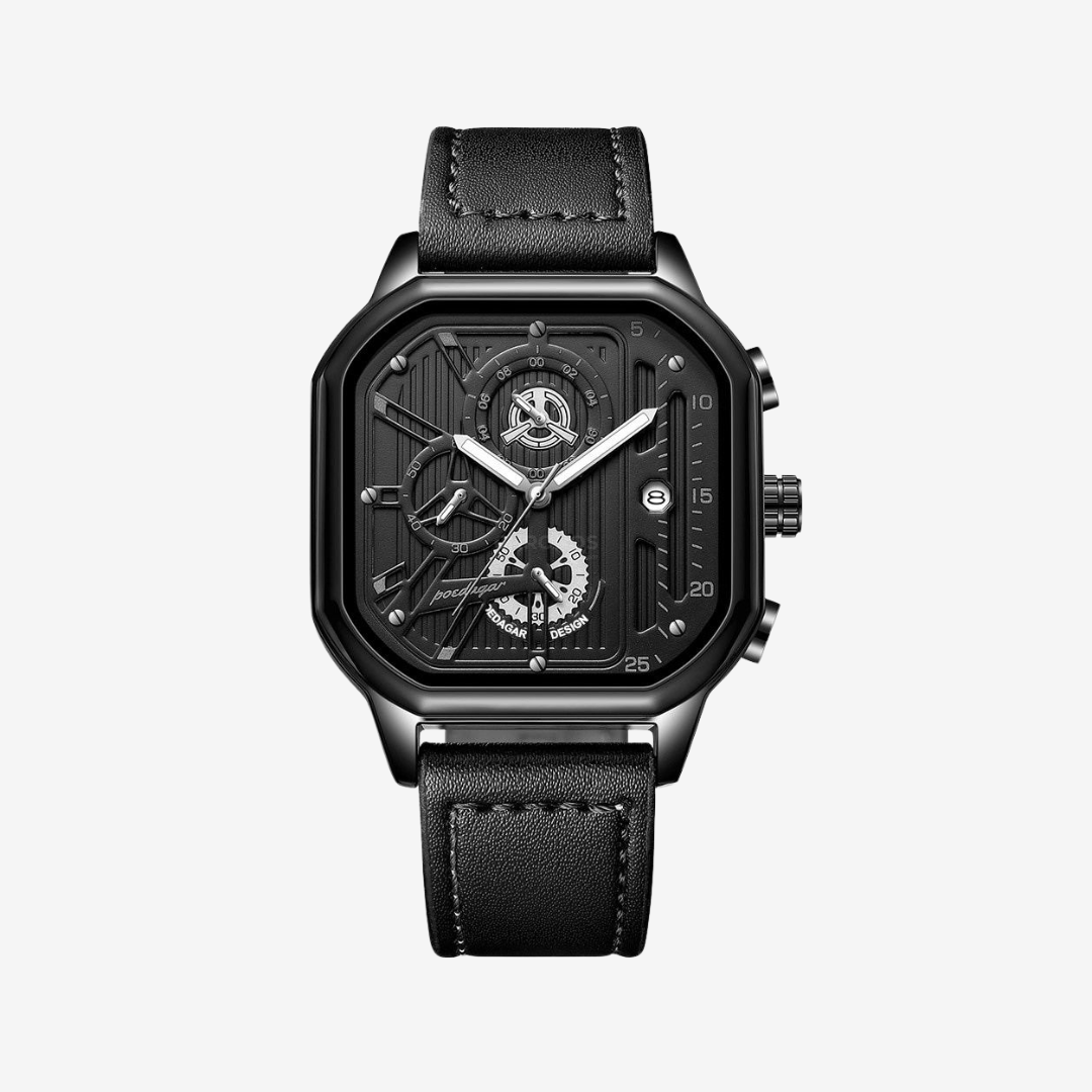 Watch – Massimo – 42mm - Black - Leather - Watch