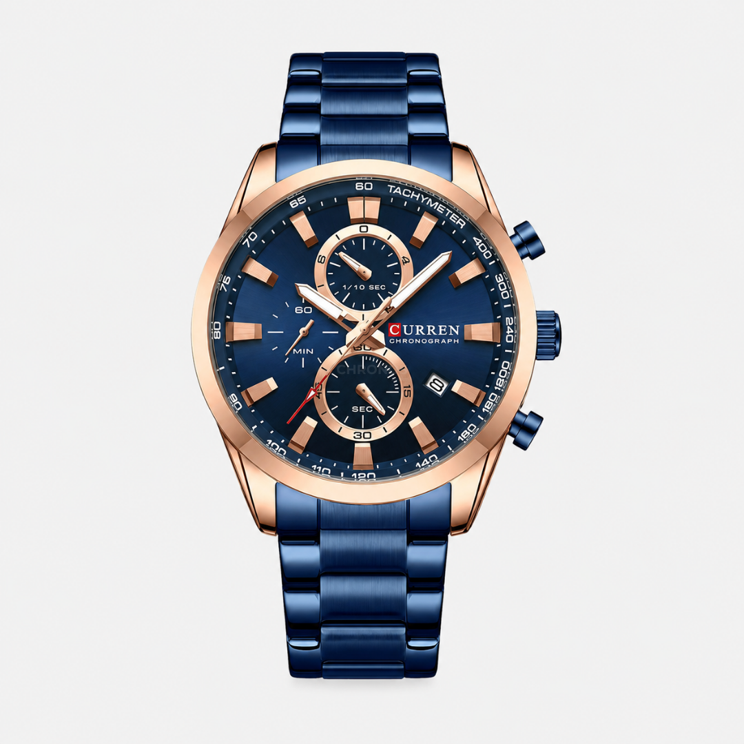 Watch – Pescara – 44mm - Blue / Rose Gold - Watch
