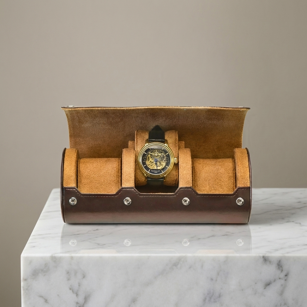 Watch Roll – Caramel Trio - Watch Box