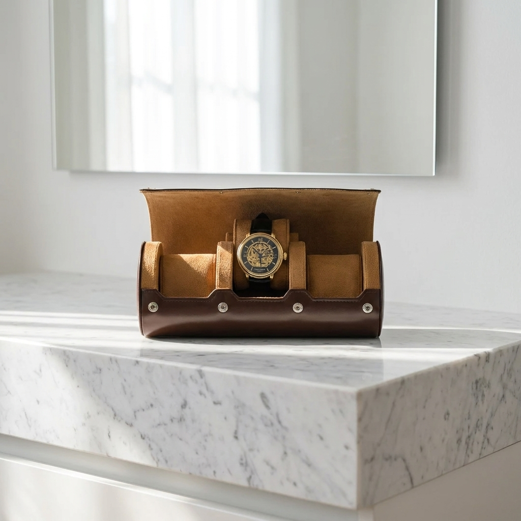 Watch Roll – Caramel Trio - Watch Box