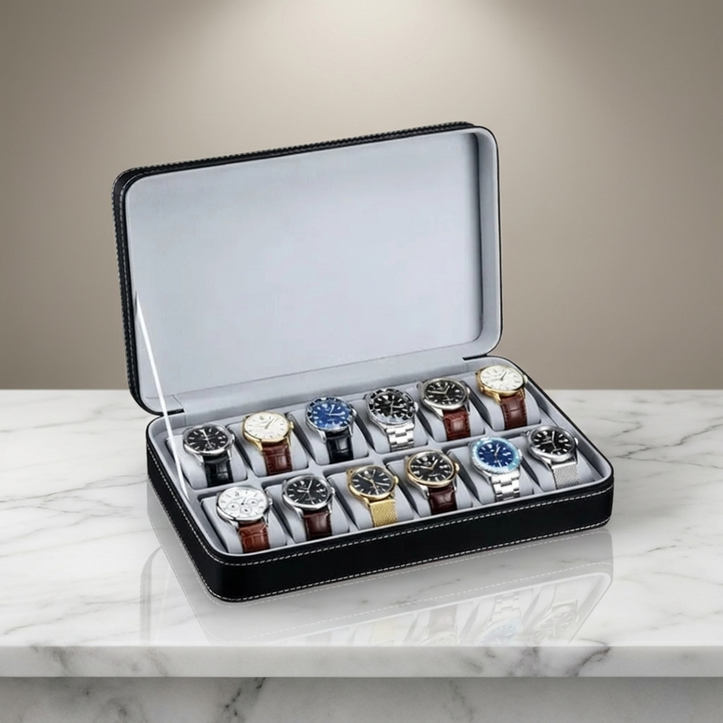 Watch Roll – Cognac Classic 12 Slots - Watch Box