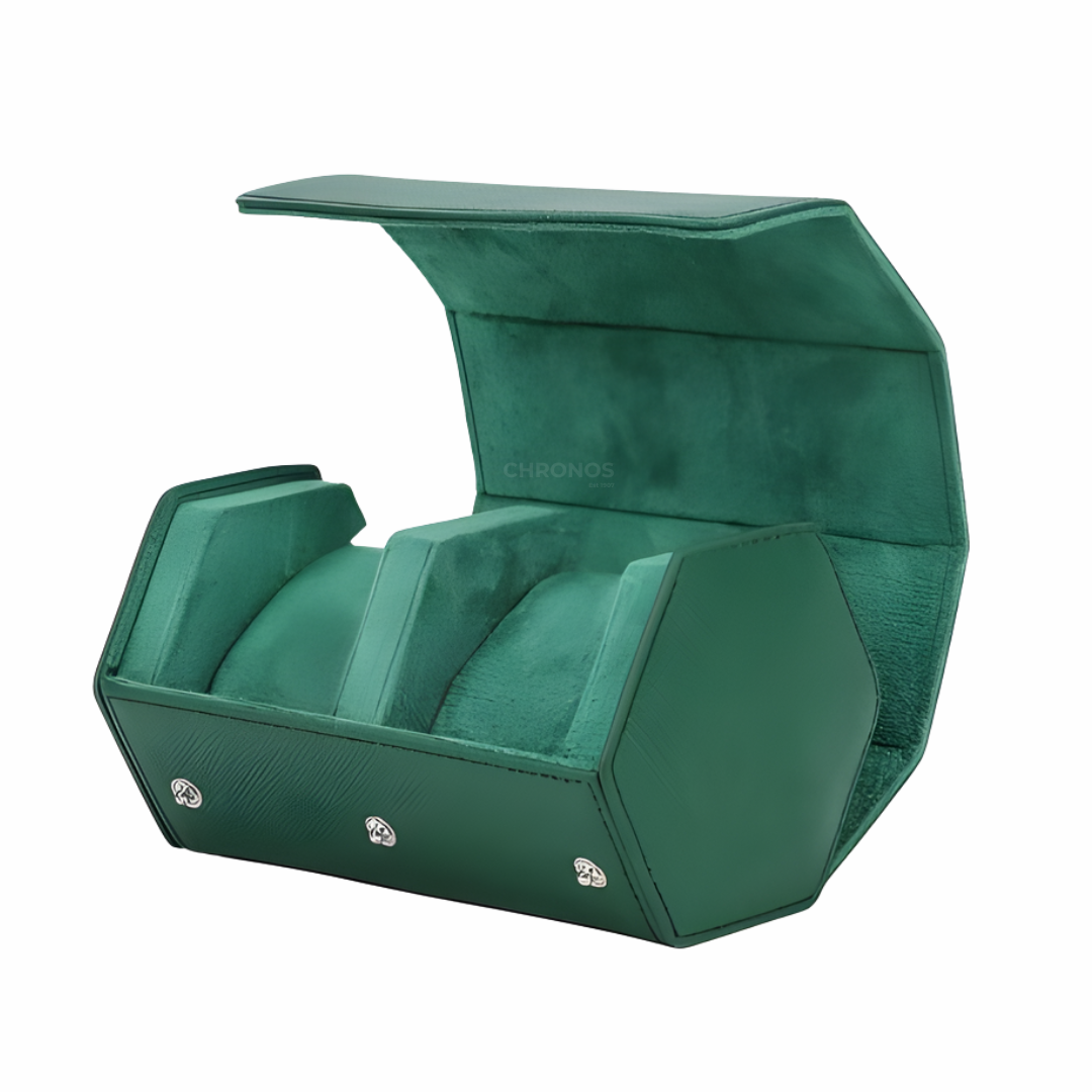 Watch Case – Emerald Roll 2 Slots - Watch Case