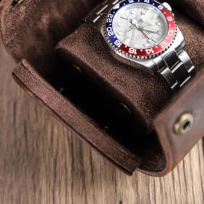 Watch Roll – Leather 1 Slot - Watch Roll