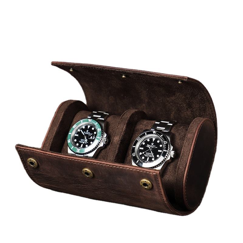 Watch Roll - Leather 2 Slots - Watch Roll