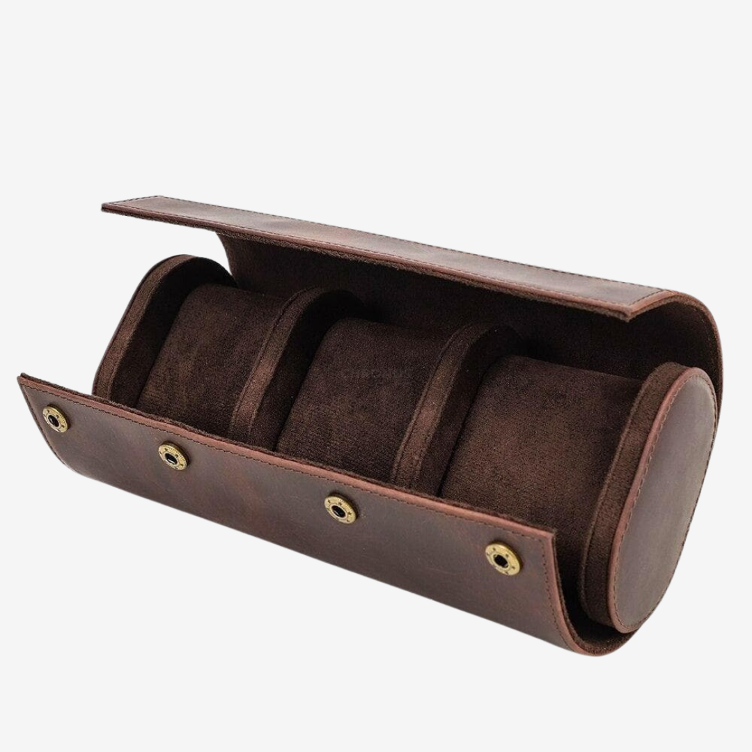 Watch Case - Leather 3 Slots