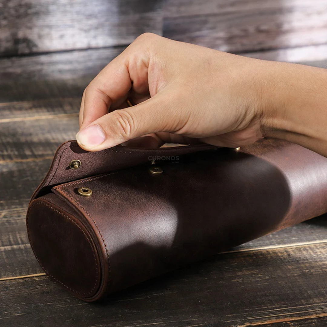 Watch Roll – Leather 4 Slots - Watch Roll