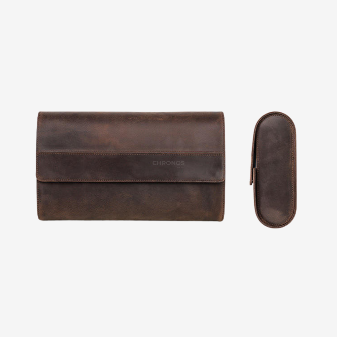 Watch Roll – Leather 8 Slots - Watch Roll