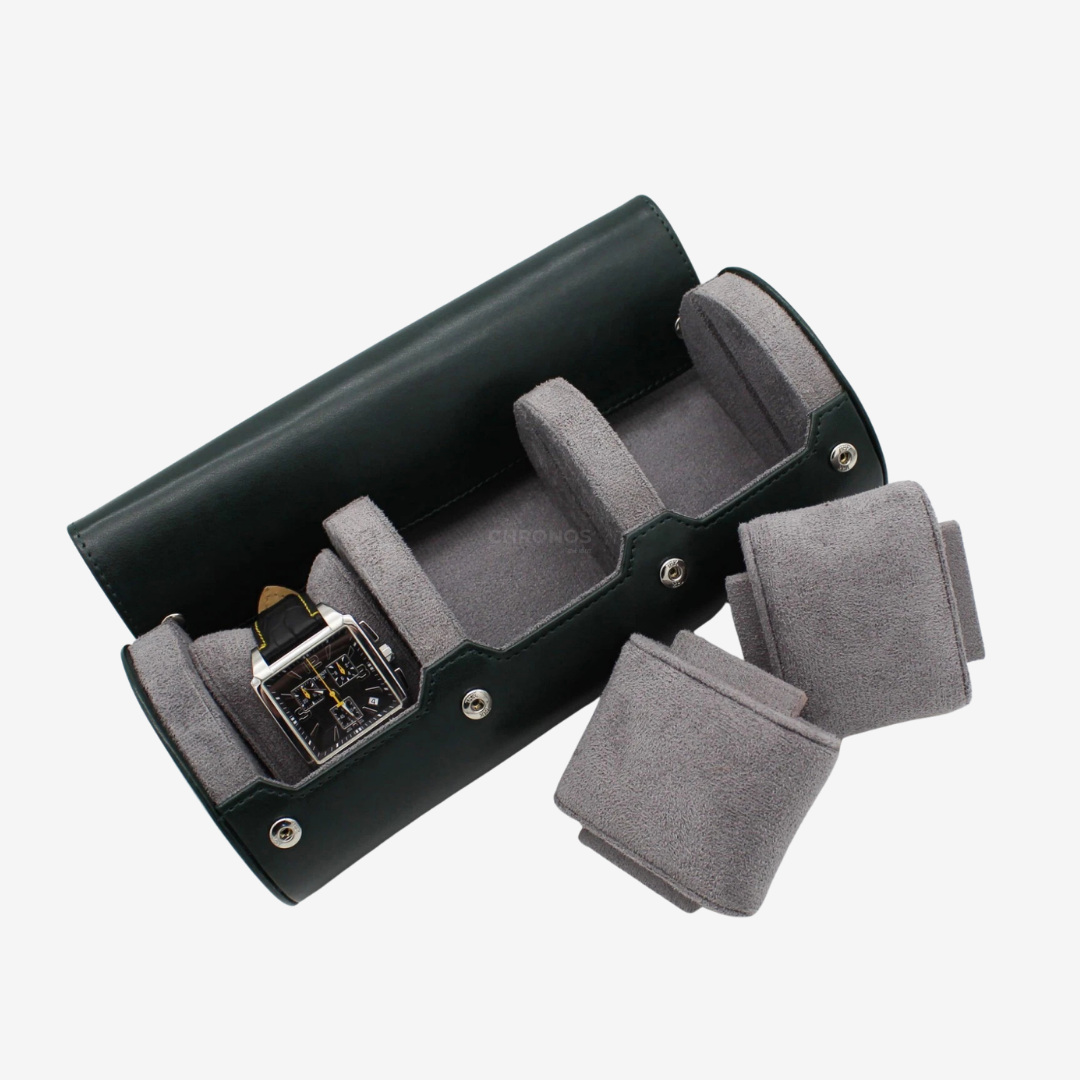 Watch Roll – Olive Trio - Watch Box