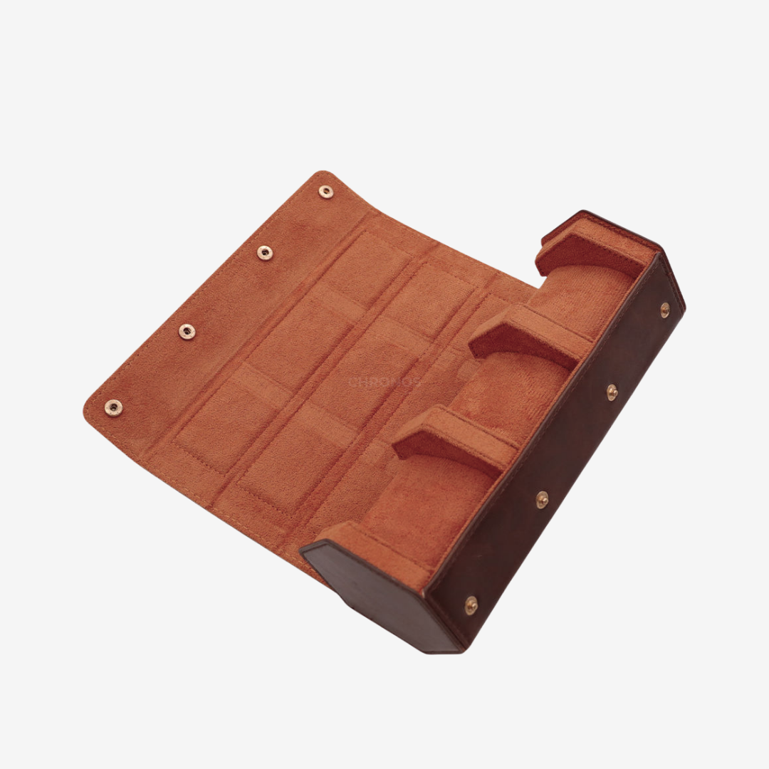 Watch Roll – Royal 3 Slots - Watch Box