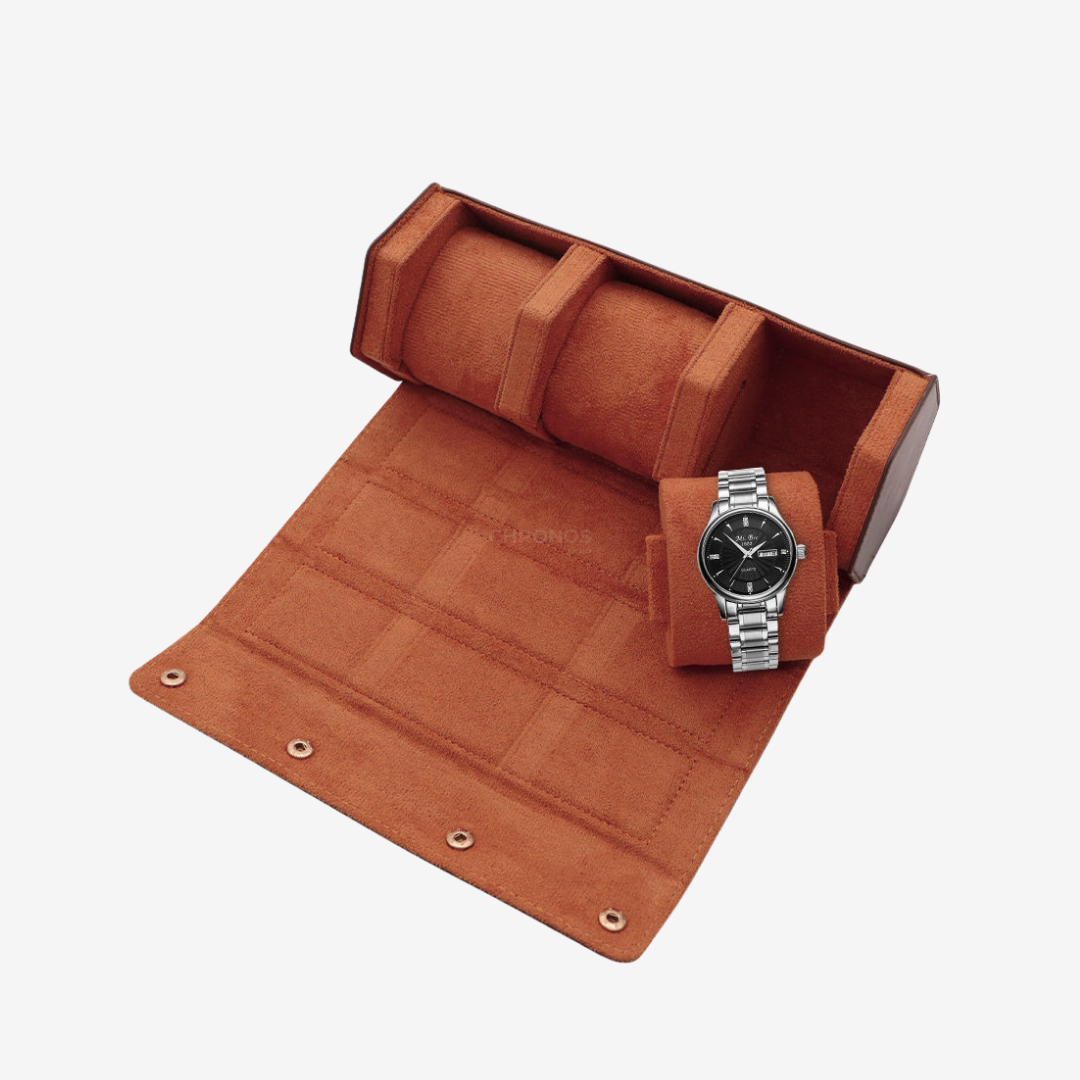 Watch Roll – Royal 3 Slots - Watch Box