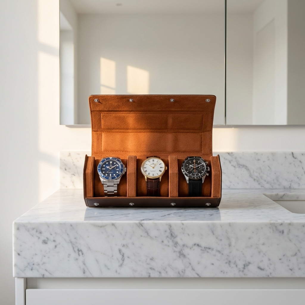 Watch Roll – Royal 3 Slots - Watch Box