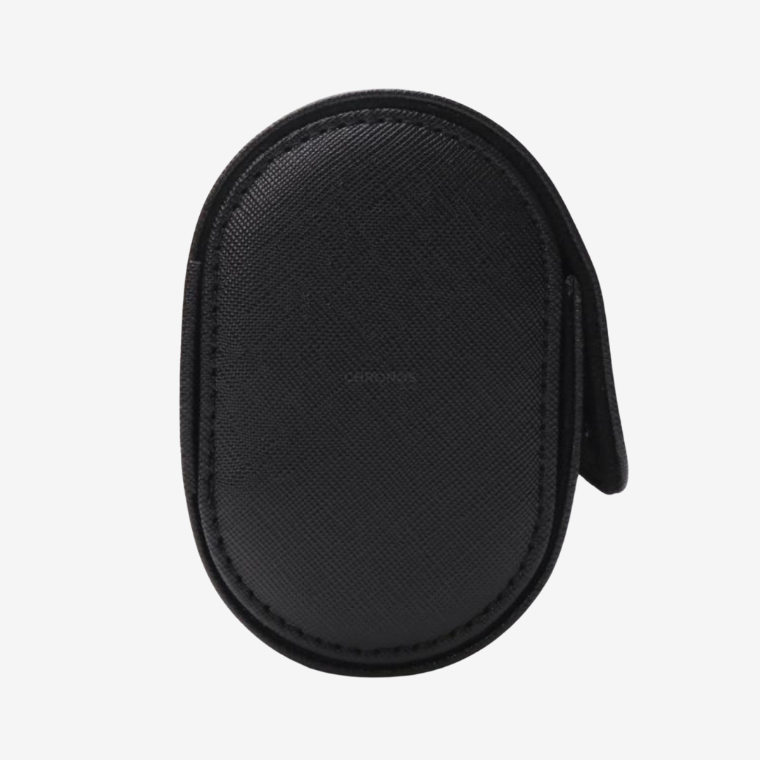 Boîtier de montre - Cuir noir 3 emplacements - Boîte à montres