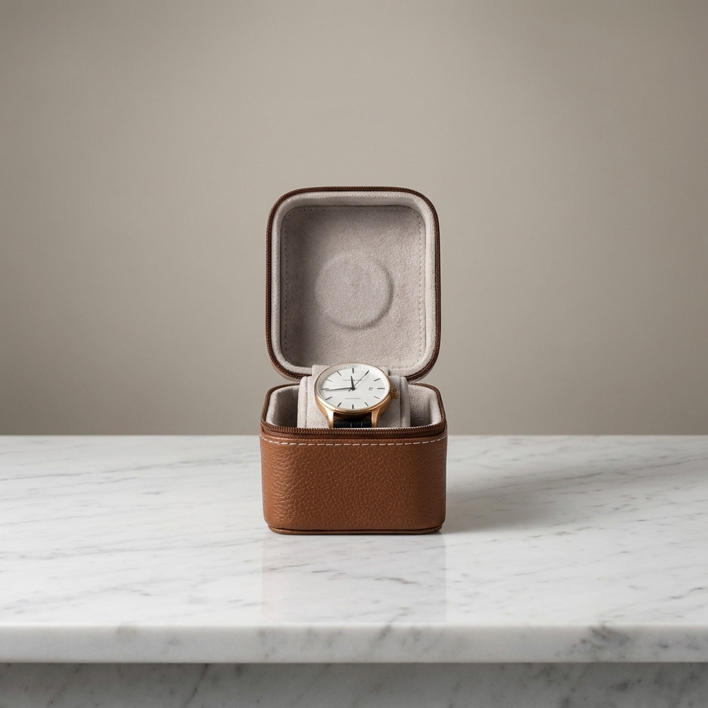 Watch Roll – Taupe Signature - Watch Box