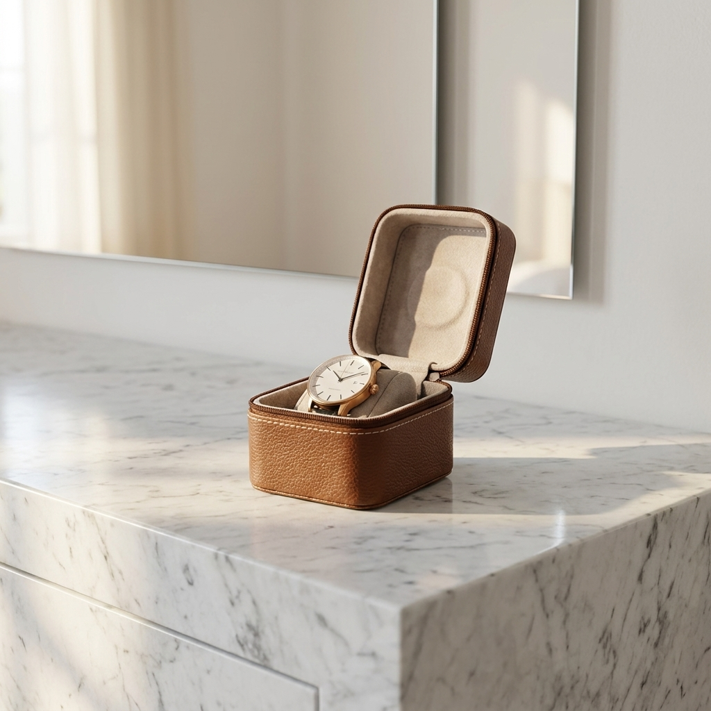 Watch Roll – Taupe Signature - Watch Box