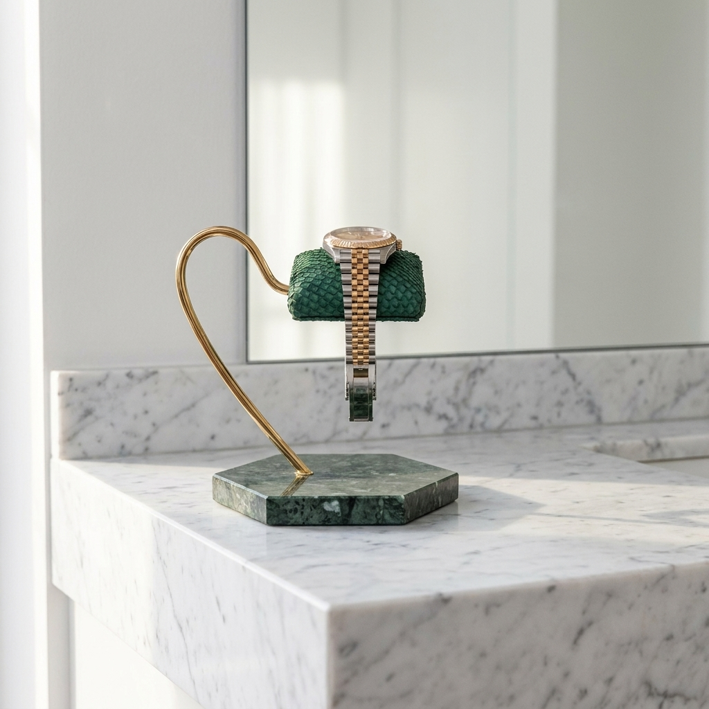Watch Stand – Royal Green Single Cushion - Watch Stand