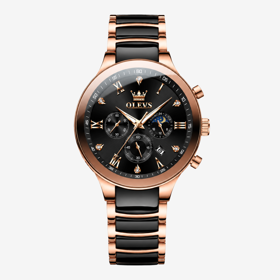 Watch – Trapani – 42mm - Rose Gold Black - Watch