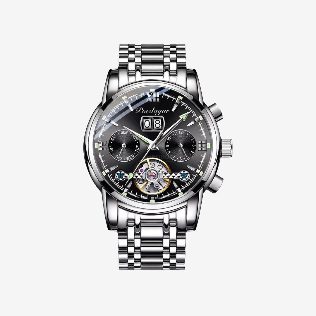 Watch – Vicenza – 43mm - Silver Black - Steel - Watch