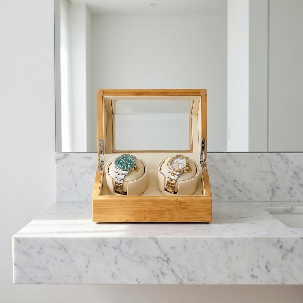 Watch Winder – Bamboo Edition - Watch Winder