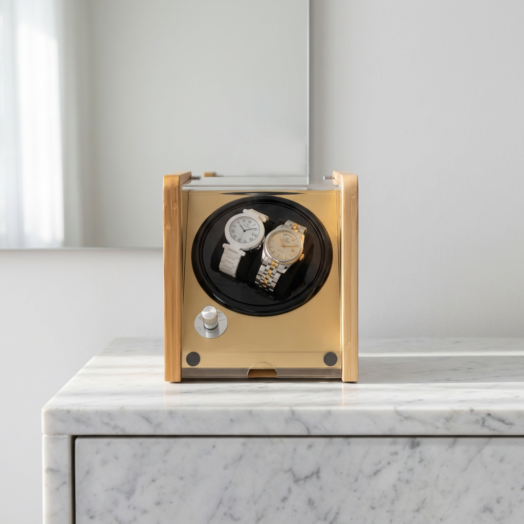 Watch Winder – Bamboo Grove Duo - Watch Winder