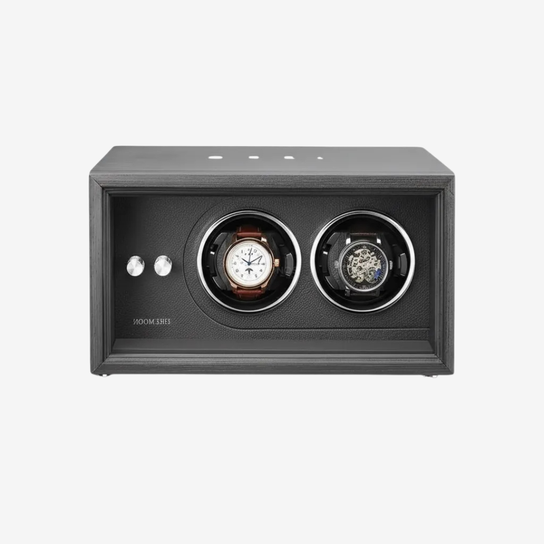 Watch Winder – Black Oak 2 Slots - Watch Winder
