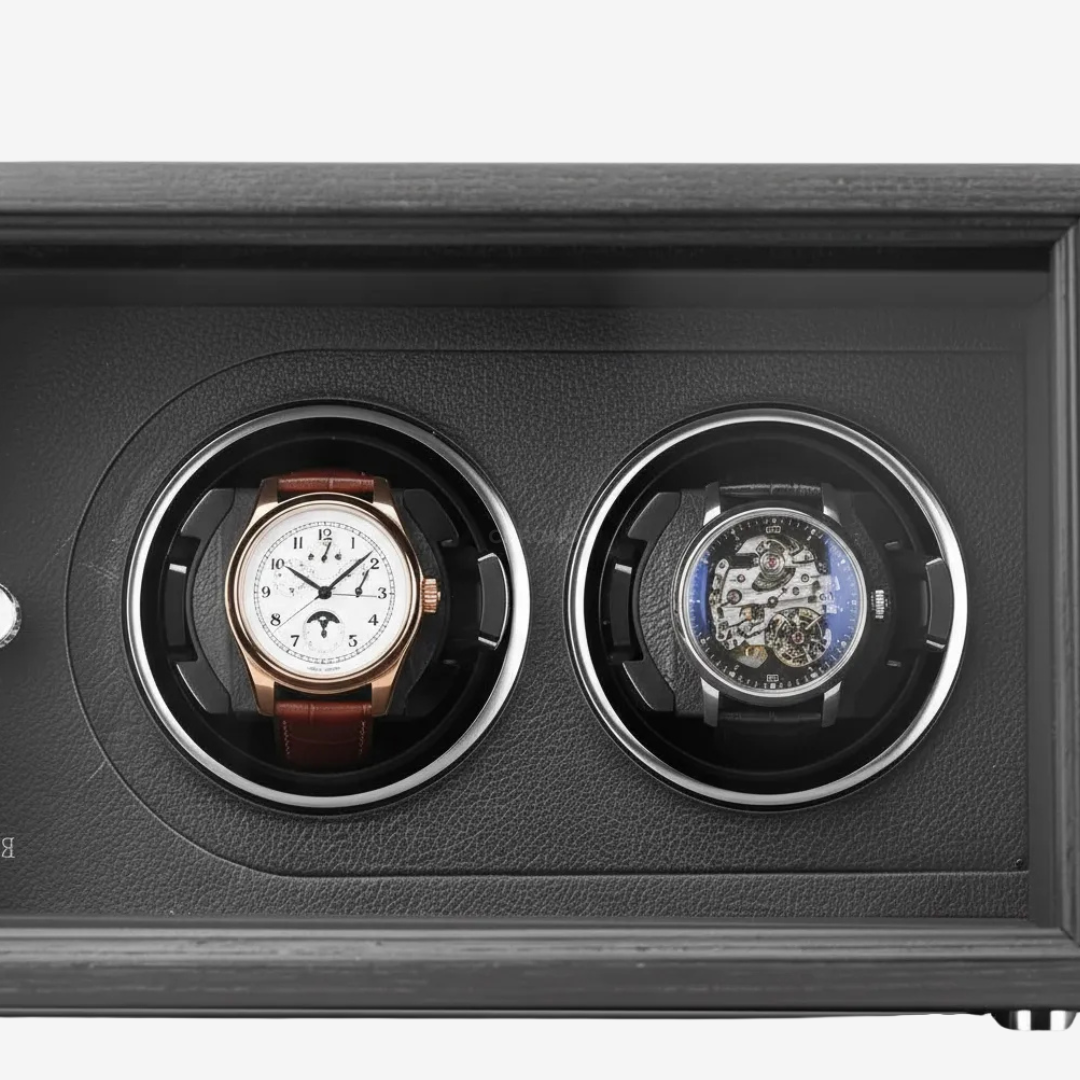 Watch Winder – Black Oak 2 Slots - Watch Winder