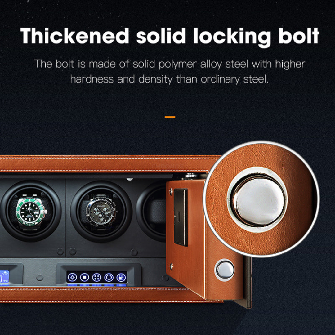 Watch Winder - Black Time Guardian 4 Slots - Watch Winder