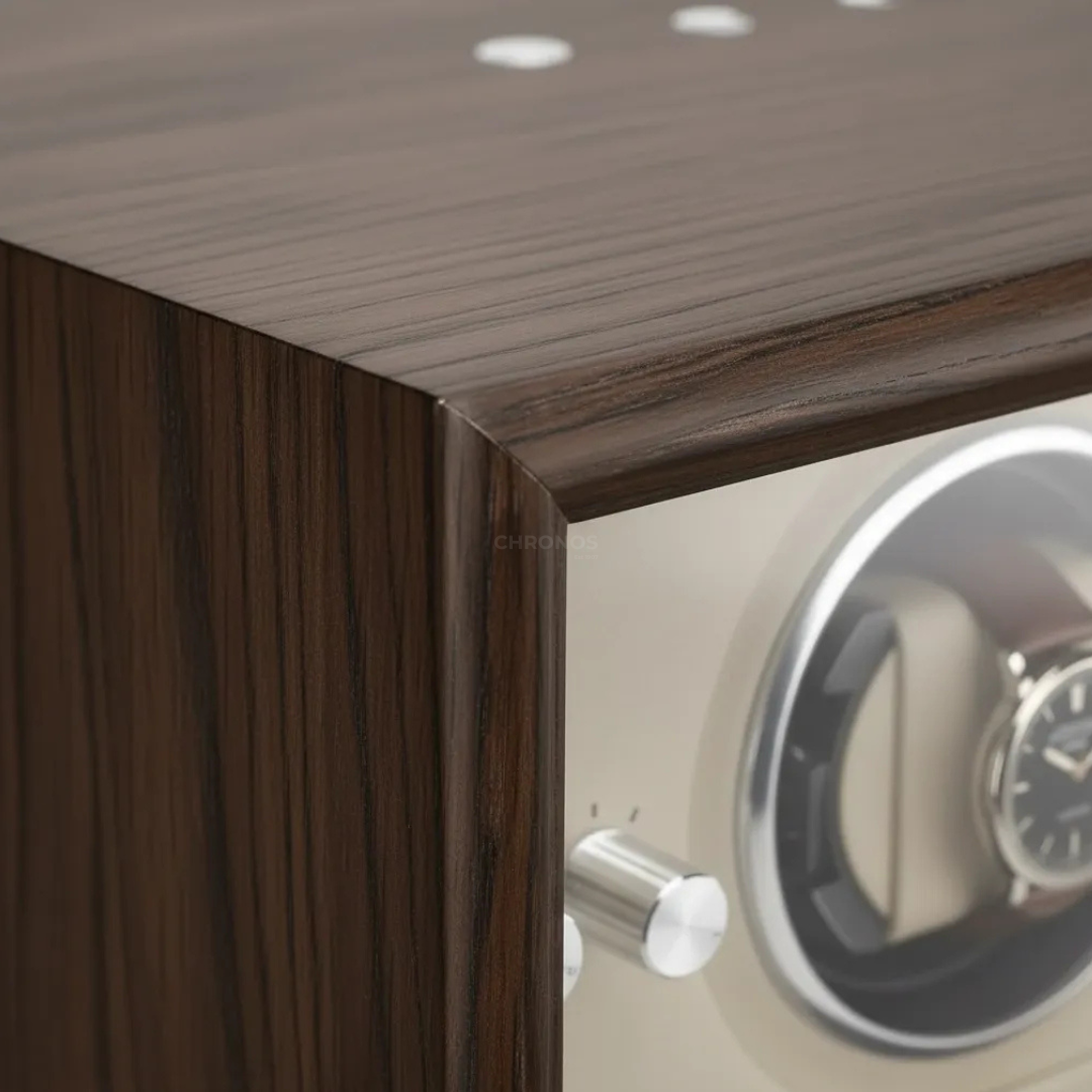 Watch Winder – Brown Wood 2 Slots - Watch Winder