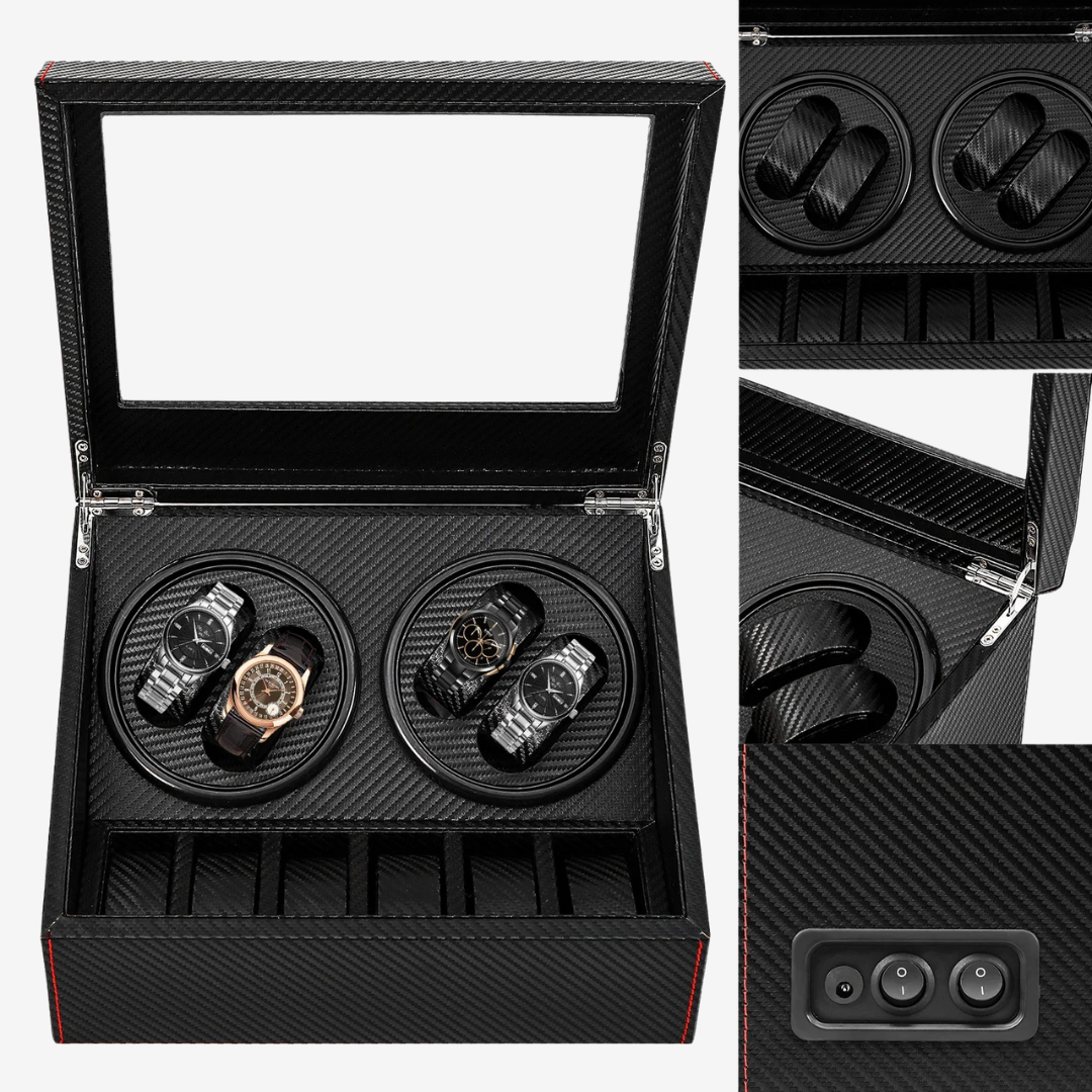 Watch Winder - Carbon 4 Slots - Watch Winder