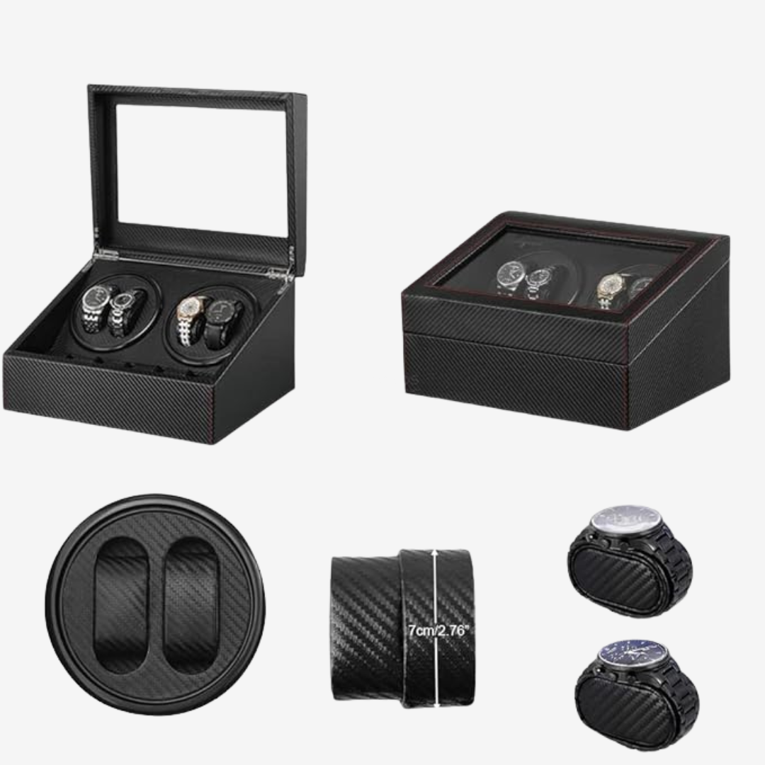 Watch Winder - Carbon 4 Slots - Watch Winder