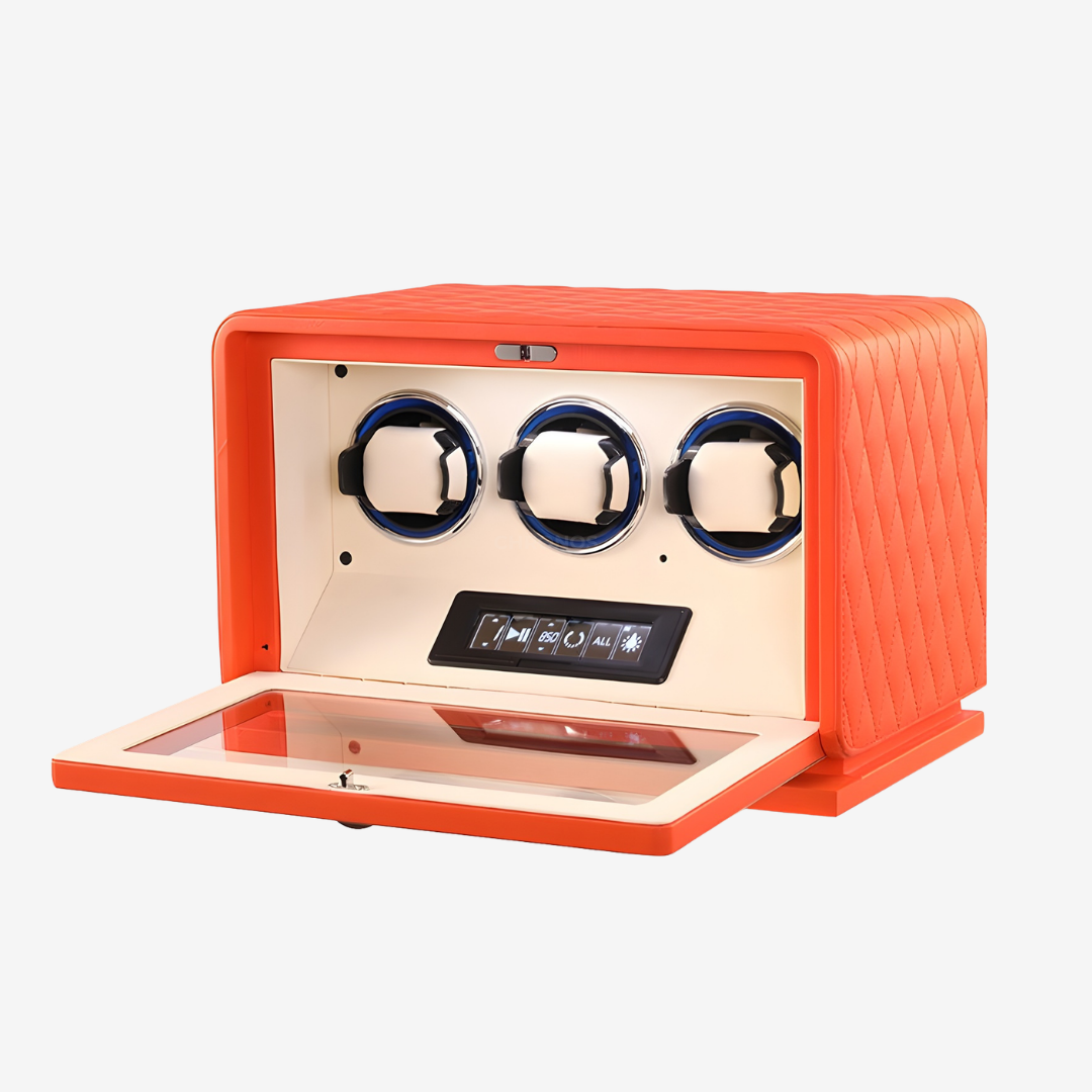 Watch Winder – Courtside 3 Slots - Orange - Watch Winder
