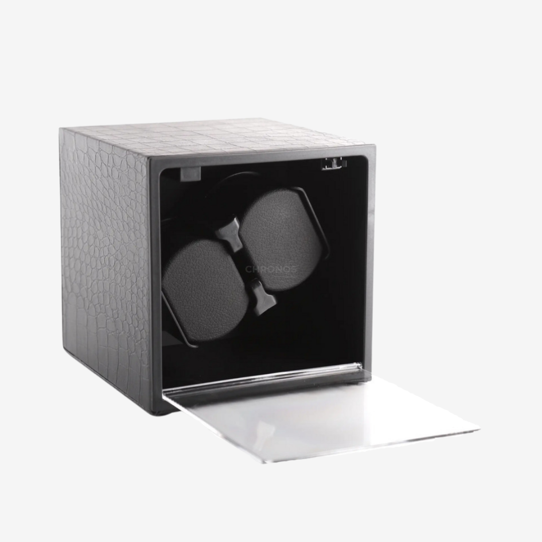 Watch Winder – Dual Crocodile Cube - Watch Winder