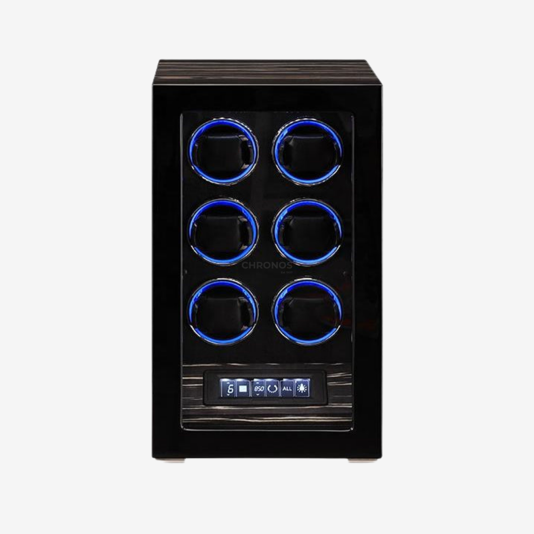 Watch Winder – Ebony Grand - 6 Slots - Watch Winder
