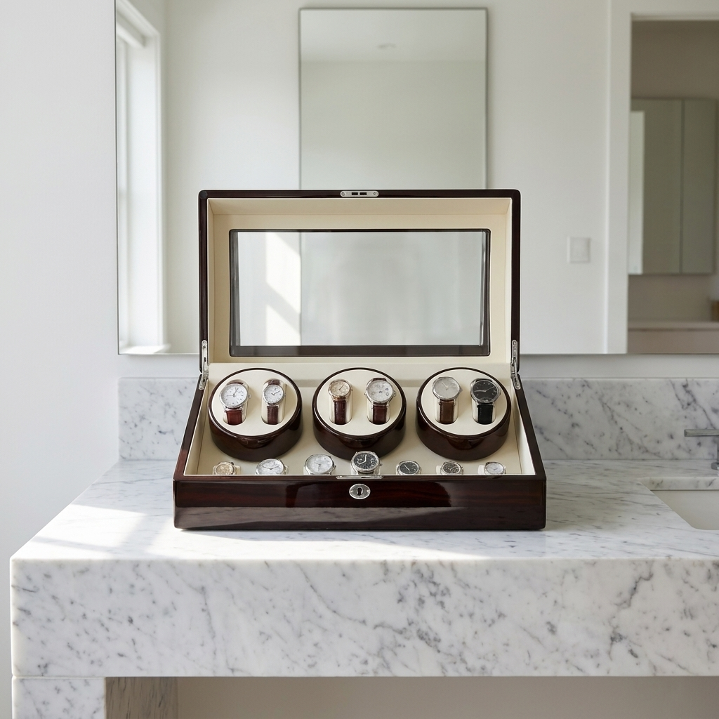 Watch Winder – Ebony Wood - Watch Winder
