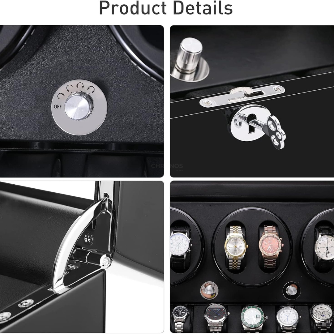 Remontoir Piano de luxe 6 emplacements Noir