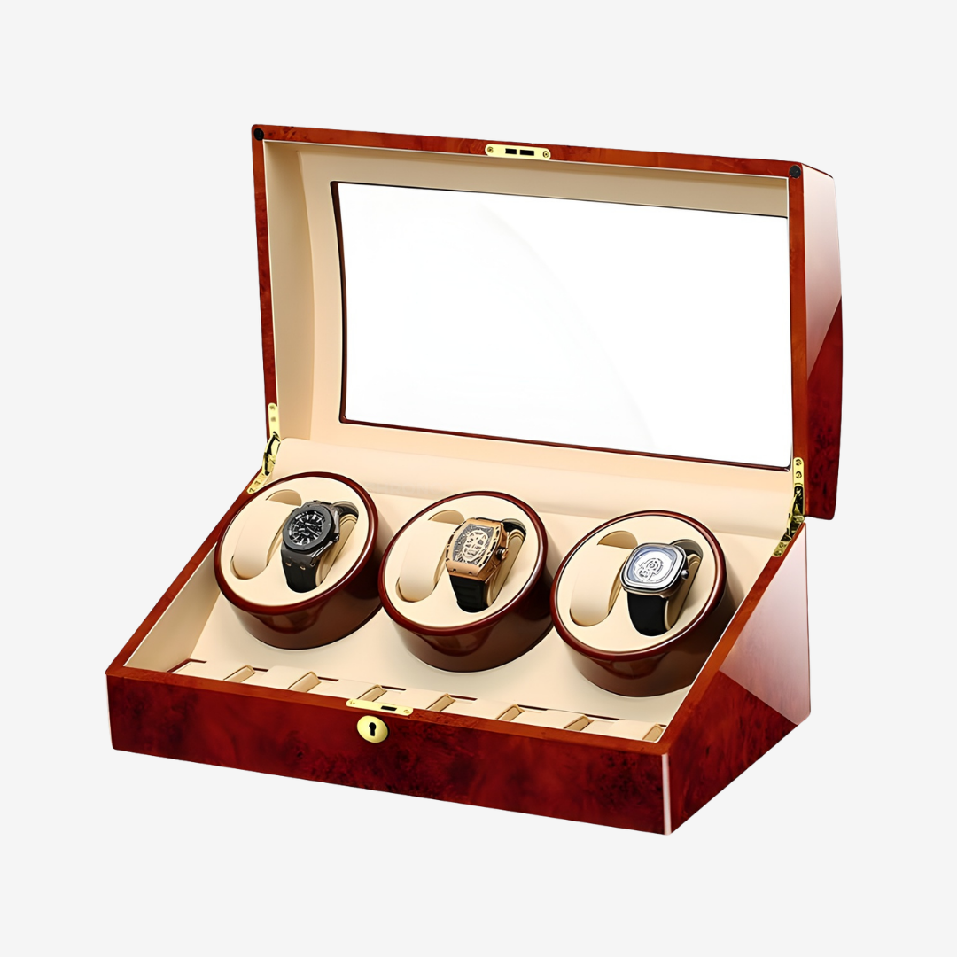 Watch Winder - Luxury Piano 6 Slots Wood - Watch Winder