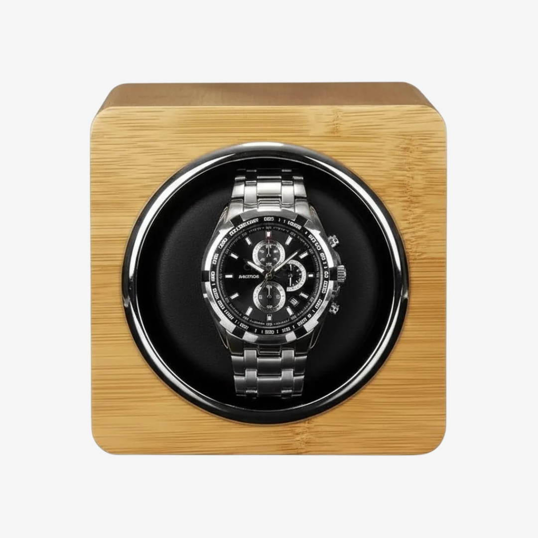 Watch Winder – Pinewood Single Slot - Watch Winder