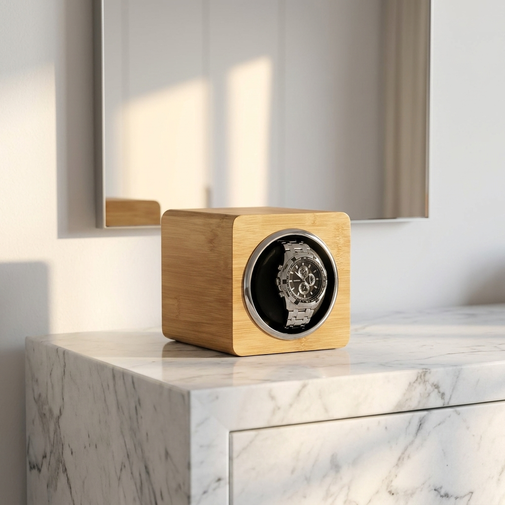 Watch Winder – Pinewood Single Slot - Watch Winder