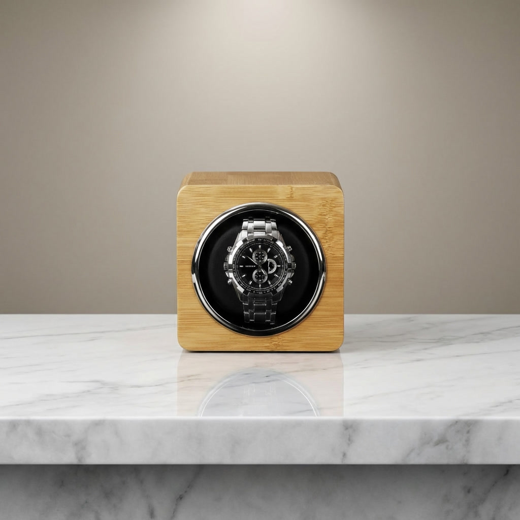 Watch Winder – Pinewood Single Slot - Watch Winder