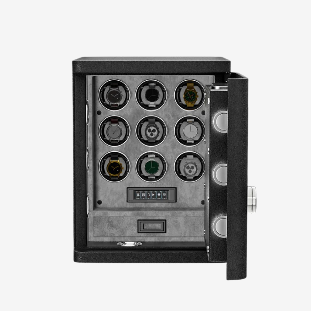 Watch Winder Safe – Grandmaster - Gray - Watch Winder