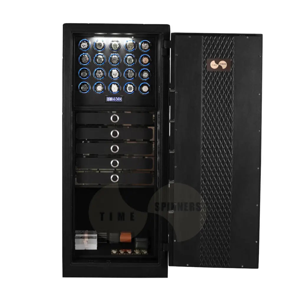 Watch Winder Safe – Titan Leather Vault