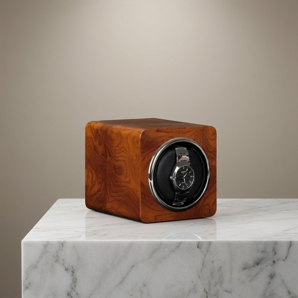 Watch Winder – Teakwood Single Slot - Watch Winder