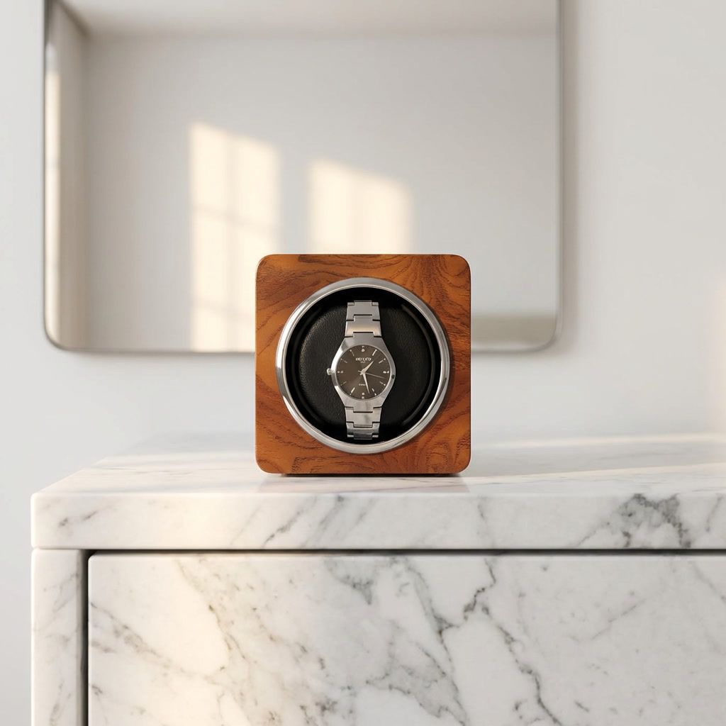 Watch Winder – Teakwood Single Slot - Watch Winder