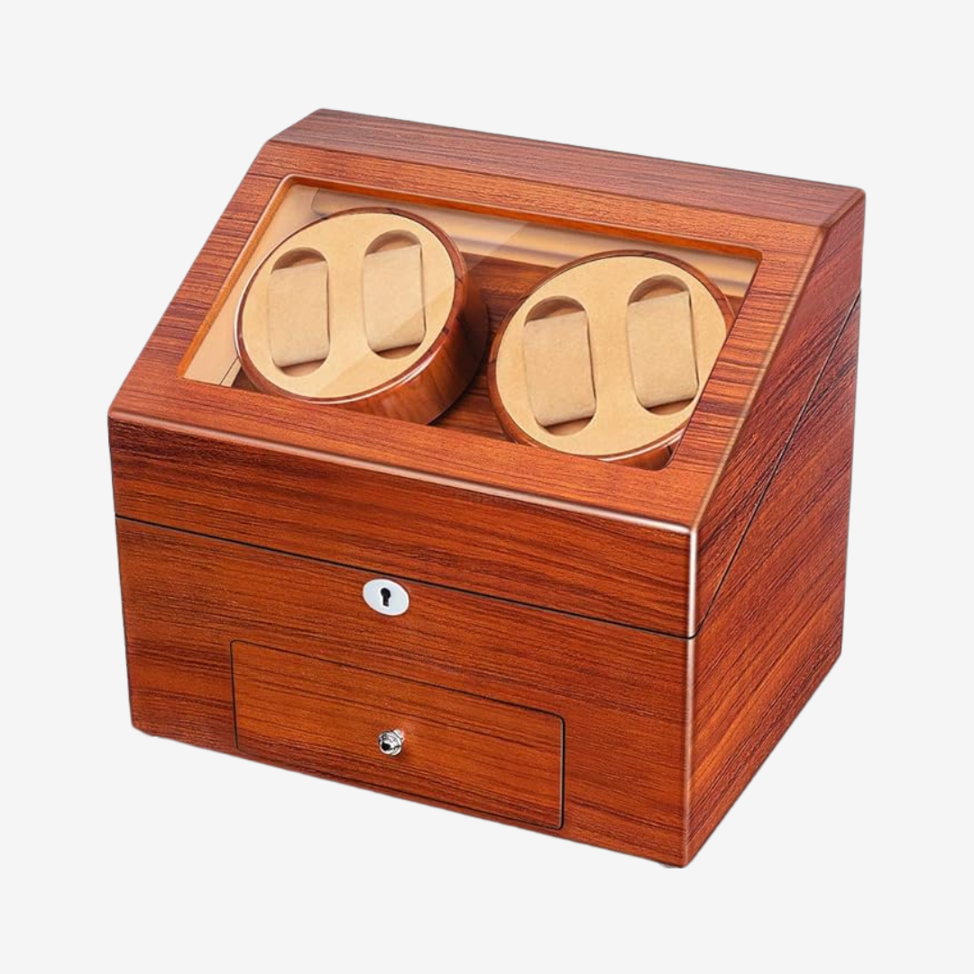 Watch Winder - Walden 4 Rotating + 9 Slots - Watch Winder